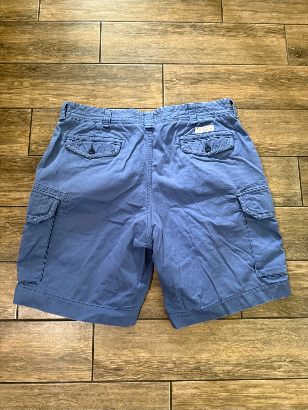 Polo Ralph Lauren Cargo Shorts Mens 42 chino  Blue Dark Wash